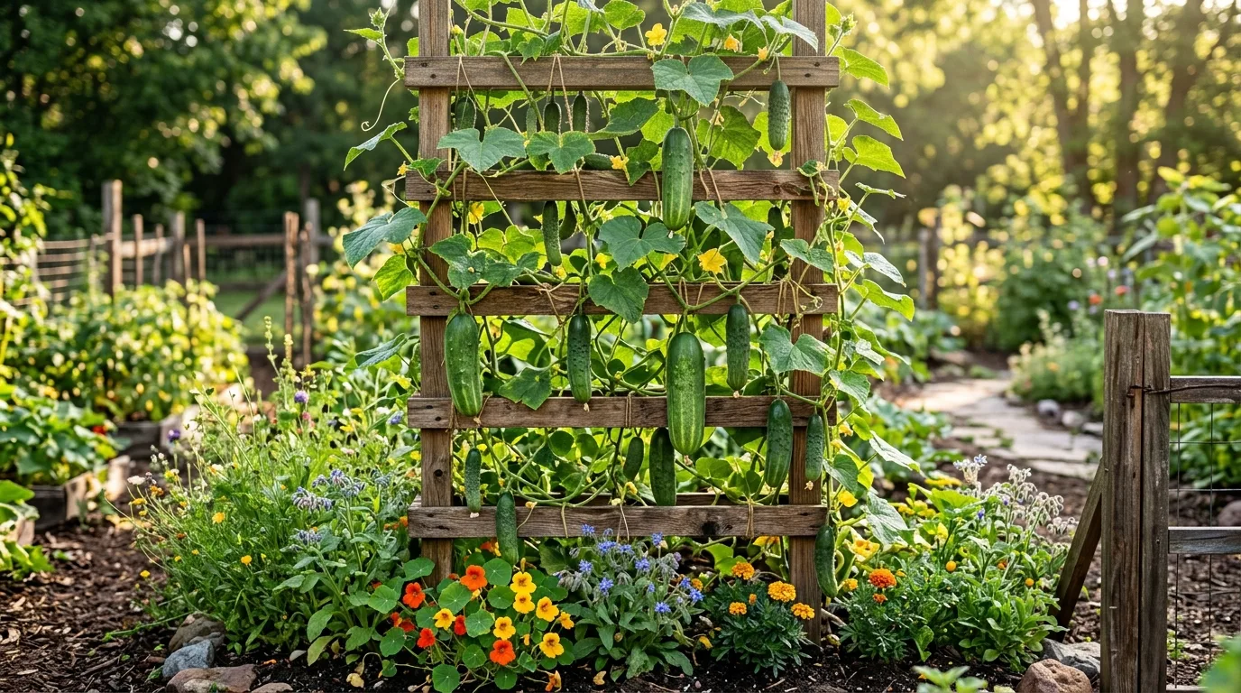 Tiered Cucumber Trellis